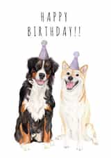 Happy Birthday Dog Party Card created by GiFlynn Design