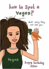 How to spot a vegan?  created by The Secret Sausage 