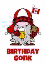 Canadian Birthday Gonk Gnome created by Darren Meredith