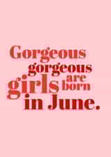 Classic Birthday Card - For Her - Gorgeous Girls created by @EmilySwallow