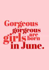 Classic Birthday Card - For Her - Gorgeous Girls created by @EmilySwallow