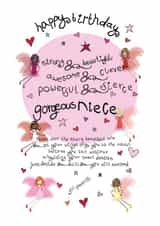 Happy Birthday And Reach For The Stars Gorgeous Niece created by The Girl Power Fairies