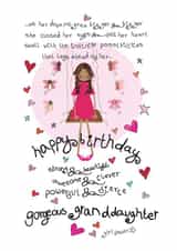 Happy Birthday And Dream Big Gorgeous Granddaughter created by The Girl Power Fairies