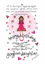Happy Birthday And Dream Big Gorgeous Daughter created by The Girl Power Fairies