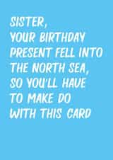 North Sea Sister Birthday Card created by Elaine Miles