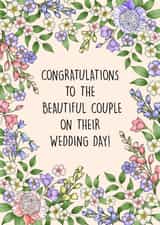 BEAUTIFUL WEDDING CONGRATS created by Poppy & Mabel 