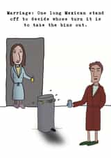 Funny Happy Anniversary Card.  created by Childish Ramblings