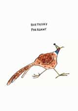 Birthday Pheasant Birthday Card created by Catriona Phillips