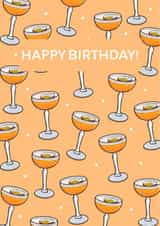 Fun Birthday Card - Cocktail - Pornstar Martini created by Sunny Designs