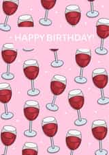 Wine Happy Birthday Card created by Sunny Designs