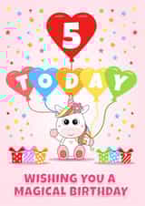 5 Today - Wishing you a magical birthday 1001 created by RoleyOleyMoley