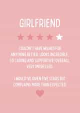 Girlfriend Review Card created by Blush Boulevard