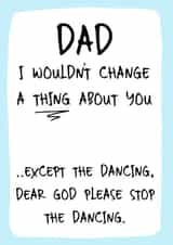 Stop the Dad Dancing Card created by @THAT LITTLE CARD SHOP