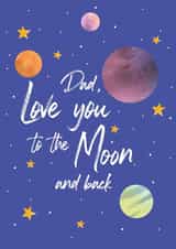 Love you to the moon and back card created by Lauren Gamble