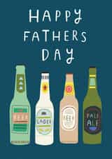 Classic Fathers Day Card - Dad - Beer - Happy Father's Day created by Sally Payne Design