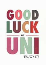 Good luck at uni card created by Rebecca Prinn
