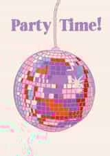 Disco ball celebration cards created by Sasha Elle Digital Art