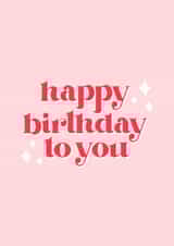 Pretty pink happy birthday card created by Shannon Castleton