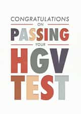 Congratulations on passing HGV test created by Rebecca Prinn