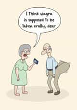 Viagra Confusion Birthday Card created by Sam Birch