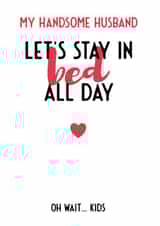 Anniversary Card for Handsome Husband, birthday card twist of naughty created by Bev O'Connor || @oconnordesign