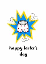 Happy Farter's Day - The perfect card for Father's Day for those gassy Dads created by Chibi Chi Designs
