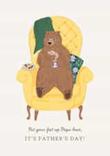 Papa bear Father's Day Card 1002 created by Frankie Norman