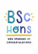 BSc Hons Congratulations Graduation Card created by Joanne Hawker