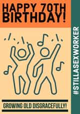 70th Birthday - but we know your secret! created by Joke With A Jab