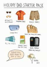 Holiday Dad Starter Pack Father's Day created by Cynicards