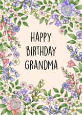 Happy Birthday Grandma  1001 created by Poppy & Mabel 