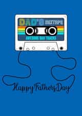 Dad’s Retro Mixtape Father’s Day Card created by Claire Beetham-Davies