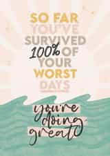 You're Doing Great Thinking Of You Encouragement created by by Rachel Manzano