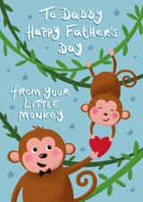 Happy Father's Day from your Little Monkey card created by Tilly Bean Loves