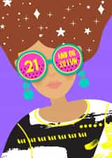 21 And Oh So Fun Girl in Glasses created by Colour Pop Prints