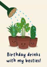 Birthday drinks with my plants created by Spekle Studio