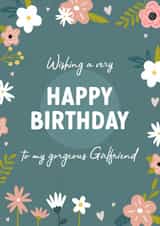 Gorgeous Girlfriend Birthday card created by Evie Garnett Designs