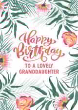 Summer Flowers Granddaughter Birthday card created by Evie Garnett Designs