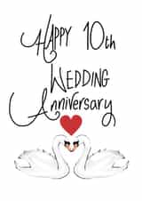 10th wedding anniversary card created by Naughty Nice
