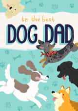 To the Best Dog Dad - Father's Day Card created by Natasha Maria