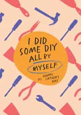 I did some DIY all by myself Father's Day card created by Joyful Joyful