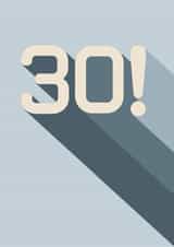 Bold and Stylish 30th Birthday Card  created by Amy Munro