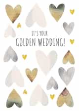Pretty Golden Wedding Anniversary Card created by Amy Munro
