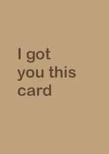 No effort card created by ODEL Art