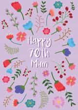 Happy 70th Birthday Mum created by @Laura Lonsdale Designs