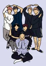 Fun Birthday Card - BTS - Heart created by Moonchild