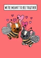 French Bulldog love card for dog lover  created by Natalie Tuck