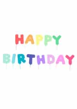 Happy Birthday Colourful Balloon Writing created by Happy Gifting Studio
