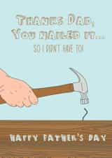 Thanks Dad You Nailed It Fathers Day Carrd created by Verity Beament