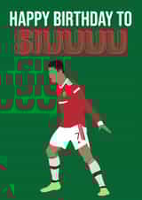 Fun Birthday Card - Cristiano Ronaldo - Football created by SophiPrints
